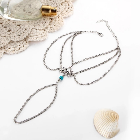 Bohemian Anklet Body Jewelry Beads Charm Crystal - Picture 3 of 6